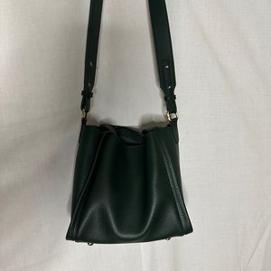 Street Level dark green vegan leather purse.